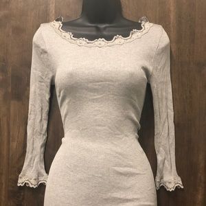 Reformation Fitted Lace Top